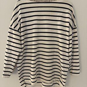 Uniqlo Oversize Striped Cotton Tunic - Unisex - Medium